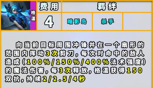 云顶之弈s9暗影岛格温阵容(云顶之弈s9格温技能羁绊是什么)插图1