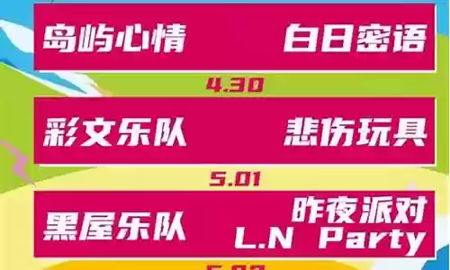 音乐节阵容汇总插图
