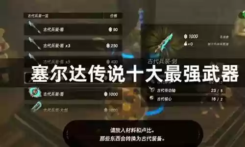 塞尔达高攻击的武器插图