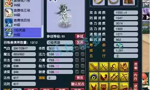 梦幻西游89级装备和宝宝选择插图