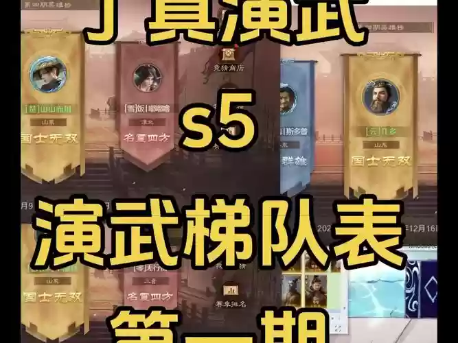 武场最强阵容插图1