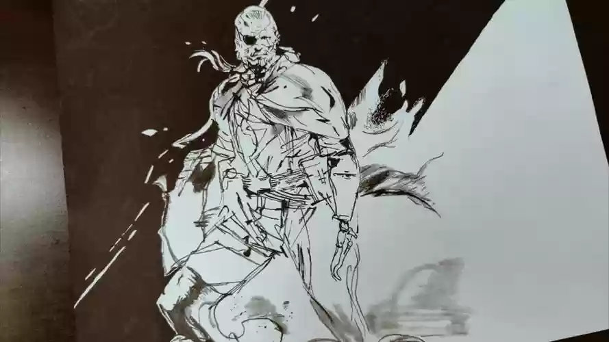 合金装备黑白插图