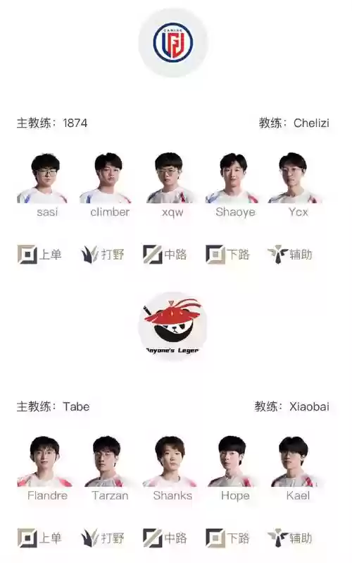 LGD选手阵容插图
