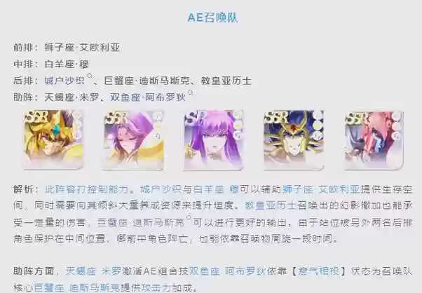 光圣阵容插图