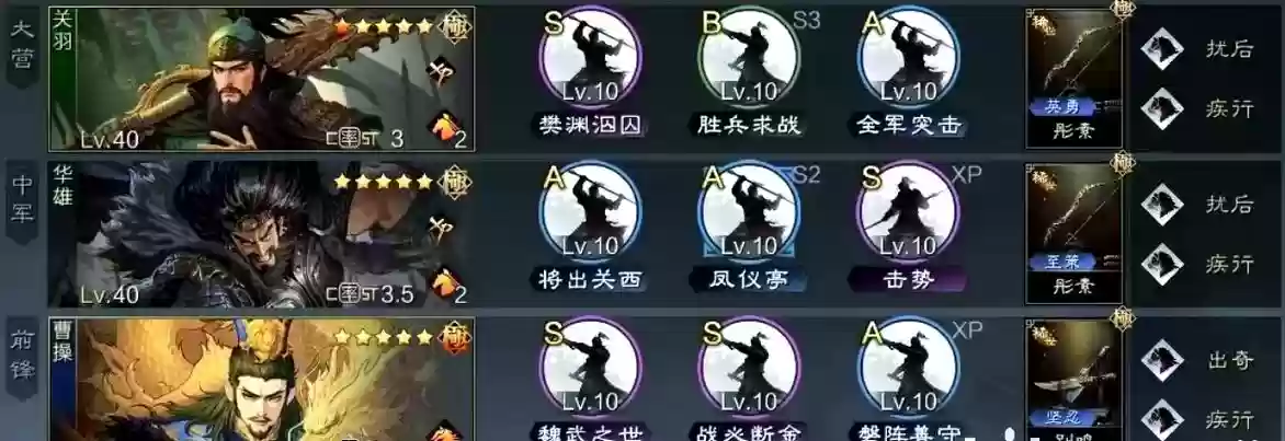 三国战纪关羽怎么搭配阵容插图