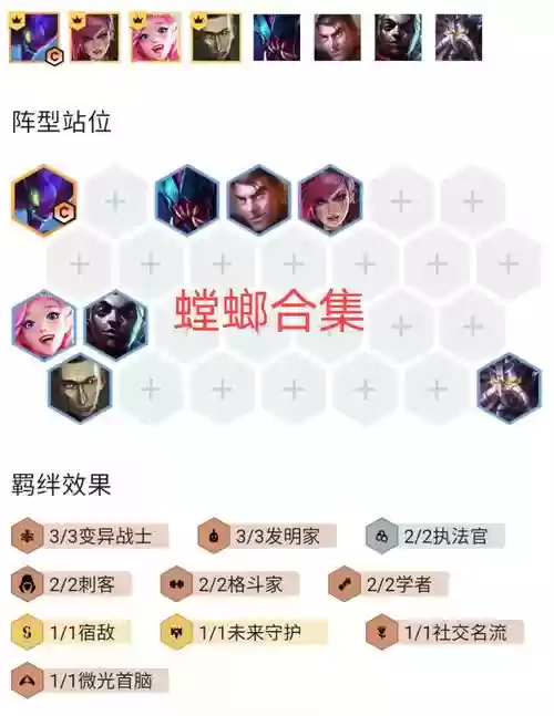 新螳螂阵容插图