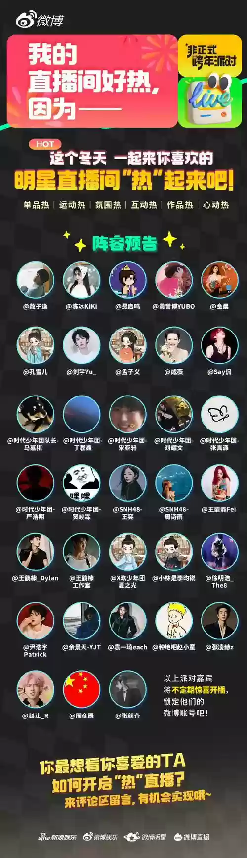 明星直播阵容插图1