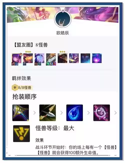 怪兽法系阵容插图1
