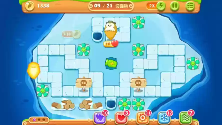 保卫萝卜2110关攻略水晶萝卜攻略_1插图1