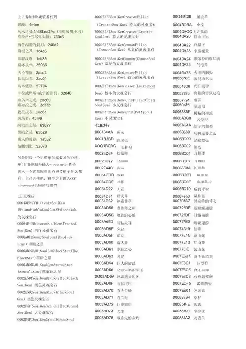 上古卷轴武器技能代码大全，上古卷轴武器装备代码插图