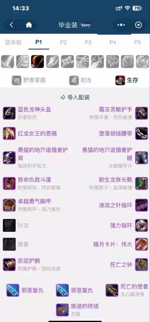 80-90猎人武器，猎人80级毕业装插图