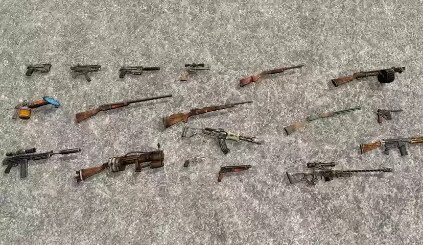 辐射3全武器，辐射3所有武器插图