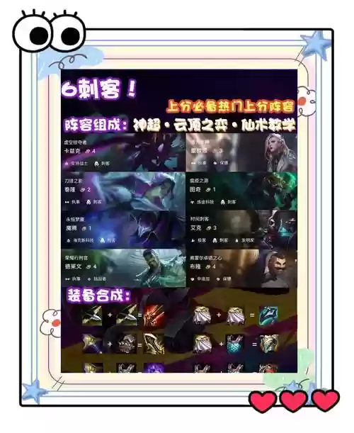 s6刺客阵容搭配云顶，2021云顶6刺客配什么阵容插图1