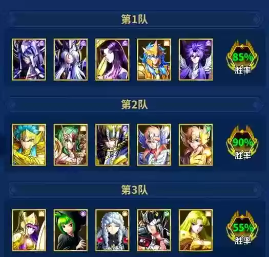 圣斗士星矢阵容搭配，圣斗士星矢2020最佳阵容搭配插图