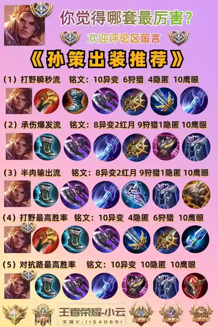 低端局最强阵容搭配孙策，孙策顶级边路插图1