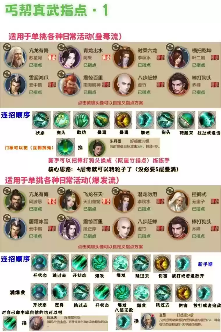 天龙手游技能太少，天龙八部手游技能指点方案插图