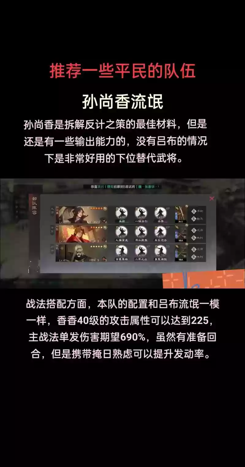 率土之滨合理阵容插图1
